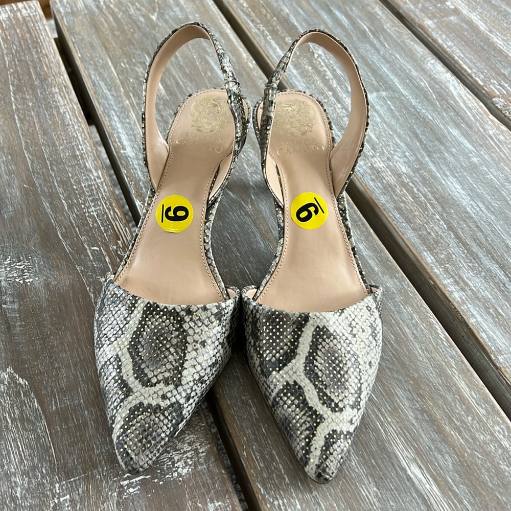 Vince Camino Snakeskin Slide